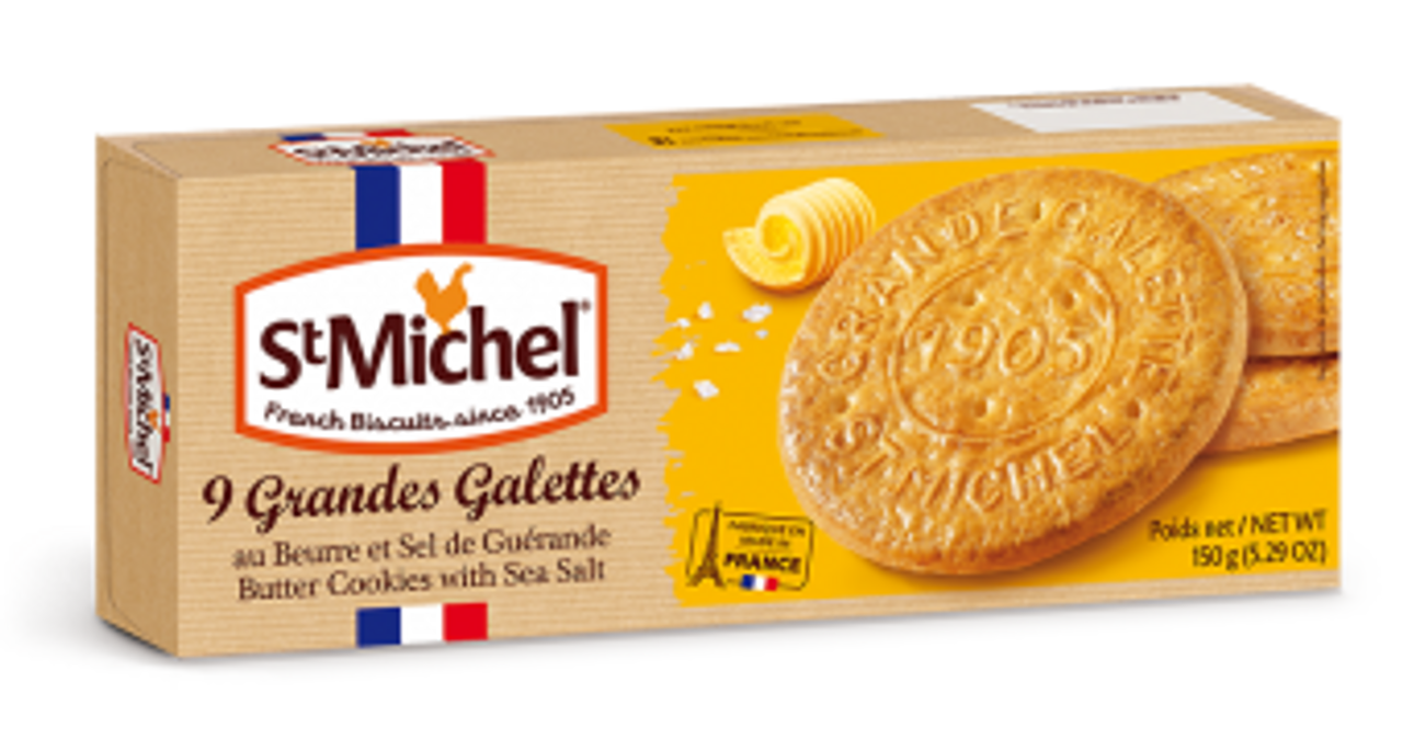 ST MICHEL Biscuits La Grande galette with Guerande salt and fresh