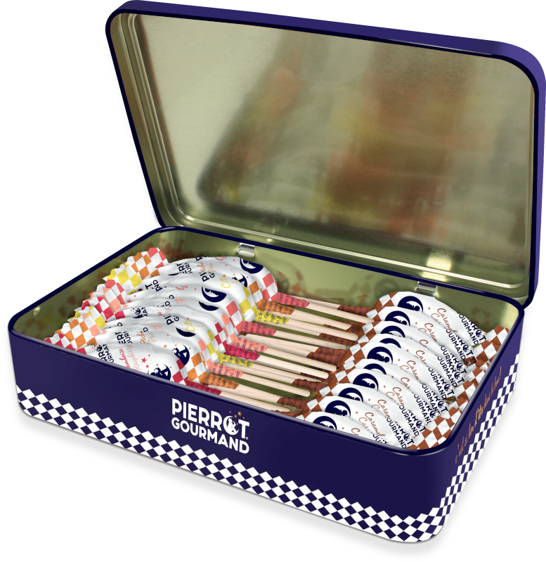 Pierrot Gourmand Assorted Lollipops in Tin (20 pieces) | Simply