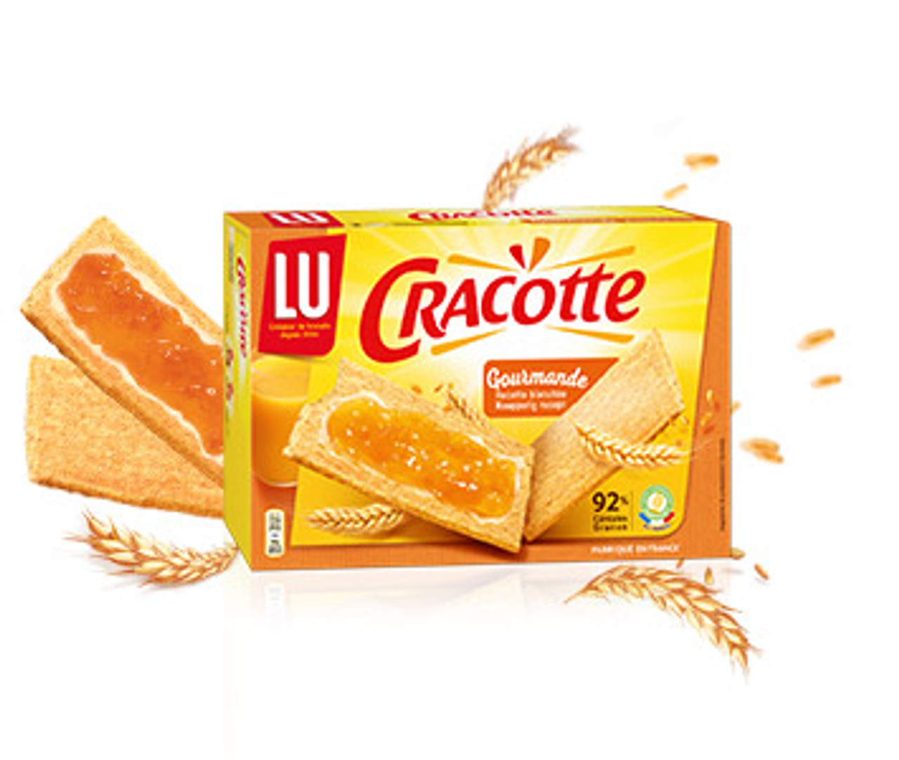 Lu Cracotte Wheat Slices, 8.8 oz/250 G