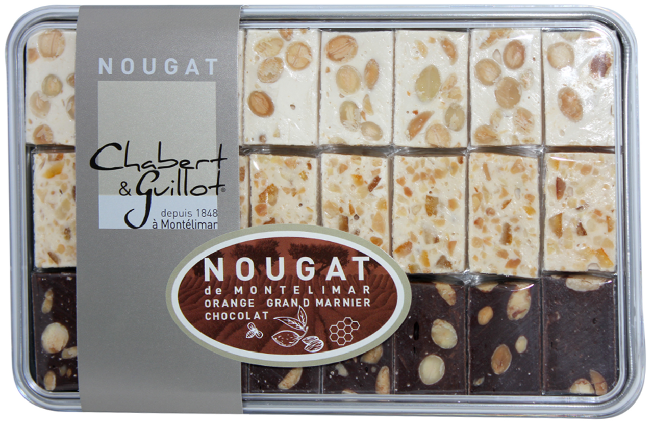 Chabert & Guillot Assorted Nougat Pieces in Tin 250g