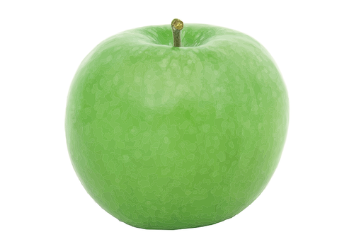 A 115 milliliter bottle of green apple essence, made by Essence de Grasse.