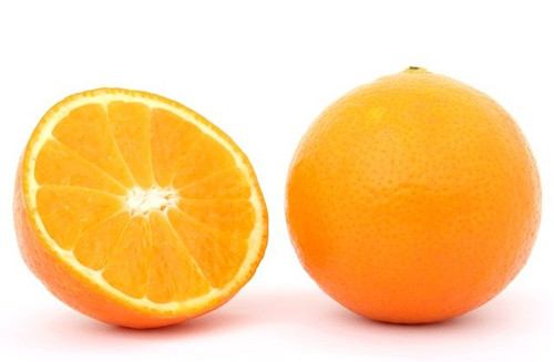 A 115 milliliter bottle of orange essence, made by Essence de Grasse.