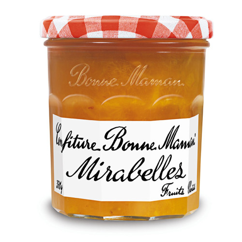 A 370 gram jar of Mirabelle plum preserves from Bonne Maman.