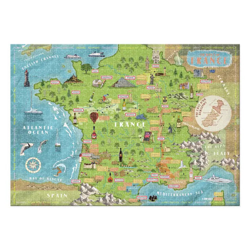 Puzzle CRU Wines of France Jigsaw Puzzle