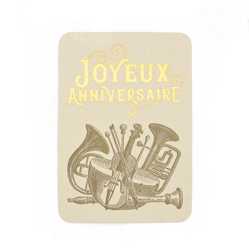 Joyeux Anniversaire Orchestra Greeting Card