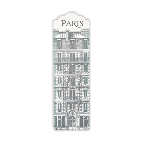 A bookmark with the sketch of the "Place Voltaire" building.