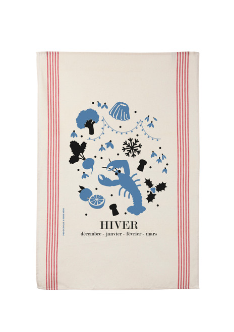 Reine Mère Hiver Tea Towel