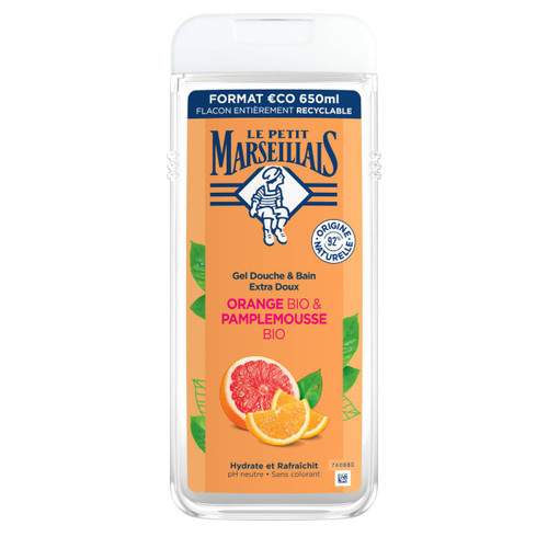 Le Petit Marseillais Organic Orange & Grapefruit Blossom Shower Cream 650ml