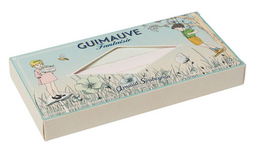A 110 gram box of assorted marshmallow wands from Arnaud Soubeyran.