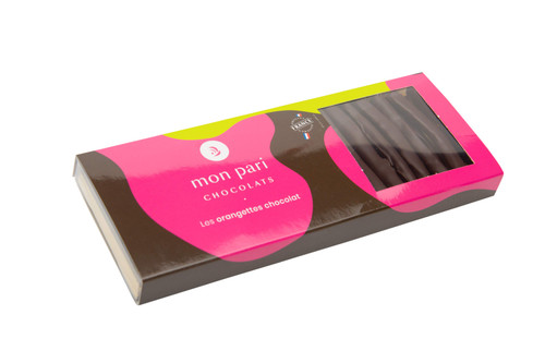 Mon Pari Gourmand Orangettes (Dark Chocolate–Coated Candied Orange Peel) 120g