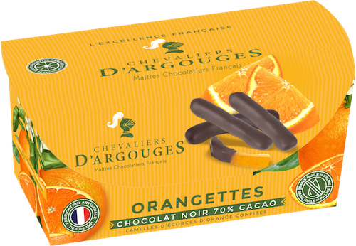 Chevaliers d'Argouges Orangettes (Candied Orange Peels with Dark Chocolate) 190g