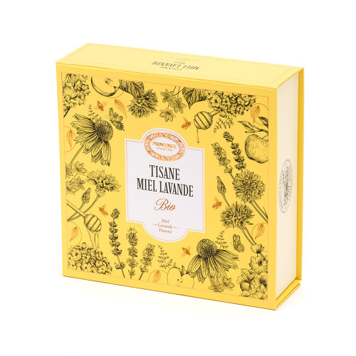 Provence d'Antan Organic Honey & LavenderTea in Magnetic Case (20 Sachets)
