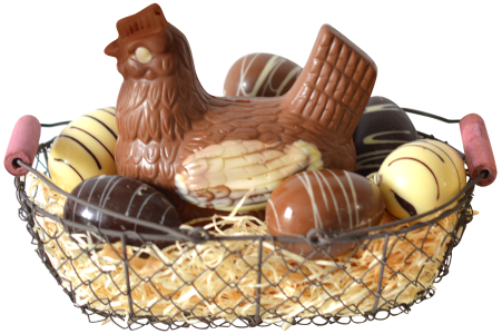 Le Chocolatier Sablais Milk Chocolate Hen & Assorted Eggs 360g