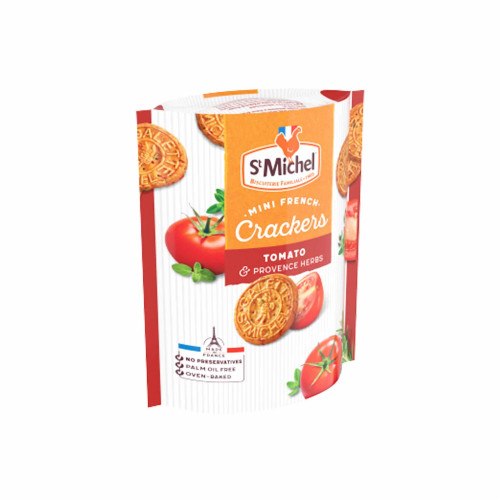 St Michel Savory Biscuits — Tomato & Provence Herbs Flavor 70g