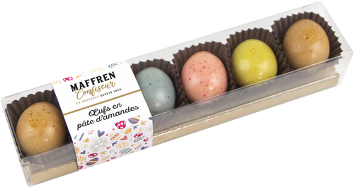 Maffren Assorted Marzipan Eggs 70g