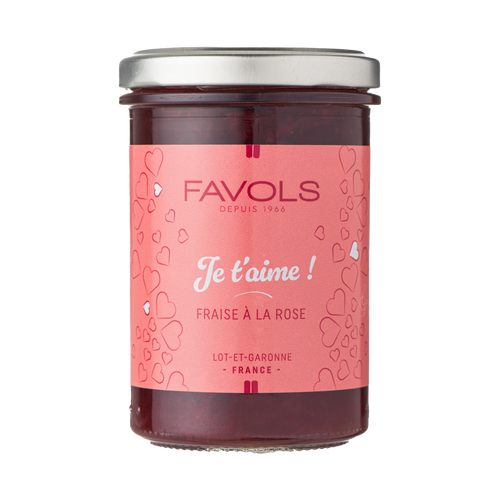 Favols "Je T'aime!" Strawberry & Rose Jam 250g