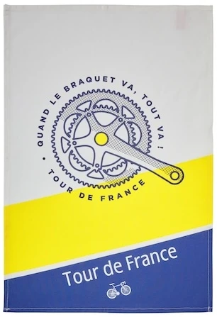 Coucke Tour de France (Crankset) Tea Towel
