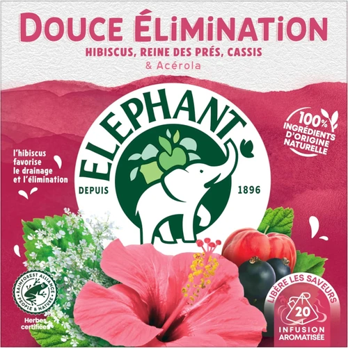 A 36 gram box of gentle detox herbal tea from Éléphant.