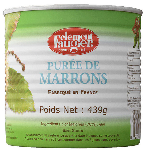 A 439 gram can of chestnut purée from Clément Faugier.
