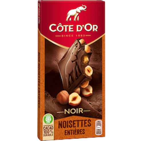 Côte d'Or Dark Chocolate with Whole Hazelnuts 180g