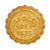 A round cookie stamped with the words,  "sablés de Retz."
