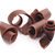 Coiled up shavings of Maison de Florentins chocolate.