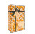 Biscuiterie de Provence's organic orange blossom navettes in a 100 gram gift box. The box is printed with a sepia-tinged illustration of oranges and an image of a black ribbon.