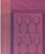A Coucke tea towel with the "Wine Glasses" design, featuring various wine glasses on a magenta background. The towel has large text up the side that reads, "Les verres à vin."