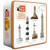 A square tin containing 400 grams of assorted galettes and palets de Pont-Aven from Traou Mad. On the front of the tin are realistic sketches of various famous lighthouses.
