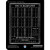 The back of the painting dog notebook. It shows a multiplication table in white text with a black background.