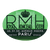 An oval-shaped green and black sticker in art deco style that says "Royal Monceau Hôtel" in front of the Arc de Triomphe. Underneath it is an address: "5, 37, 39 Avenue Hoche, Champs-Élysées, Paris Étoile."