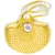 A large Filt1860 cotton mesh bright yellow shopping bag.