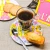 L'Atelier Letterpress Paris map round cup tray holding a madeleine, tea, and a spoon.