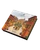 A 200 gram Advent calendar from François Doucet. The front of the calendar has a rich illustration of a snowy Provence village square with Christmas decorations, all done with varying shades of terra cotta.