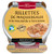 A 125 gram jar of mackerel rilletes with whole-grained mustard from Les Mouettes d'Arvor.