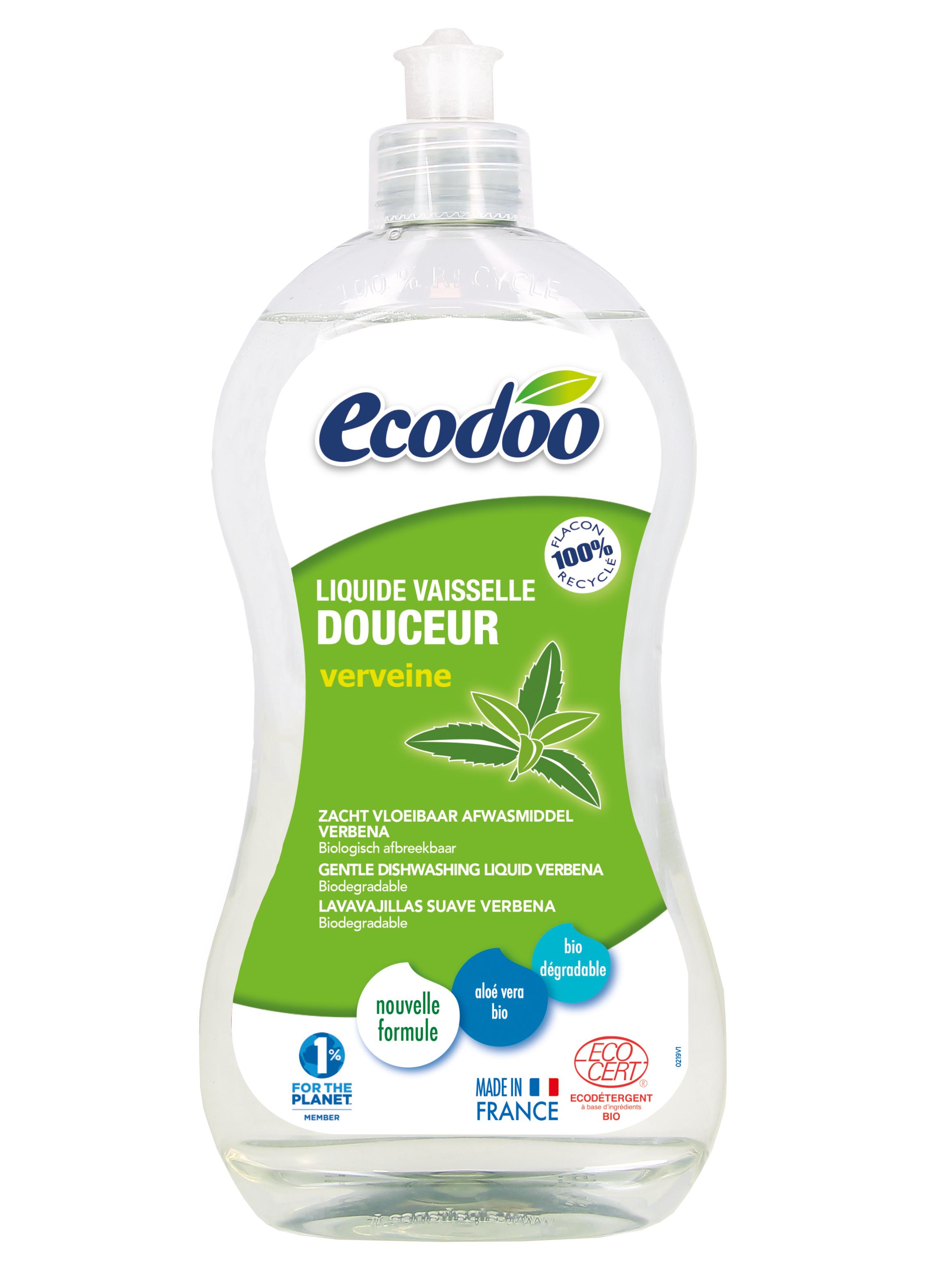 🌺🌿 Liquide vaisselle douceur verveine - 1L - Ecodoo