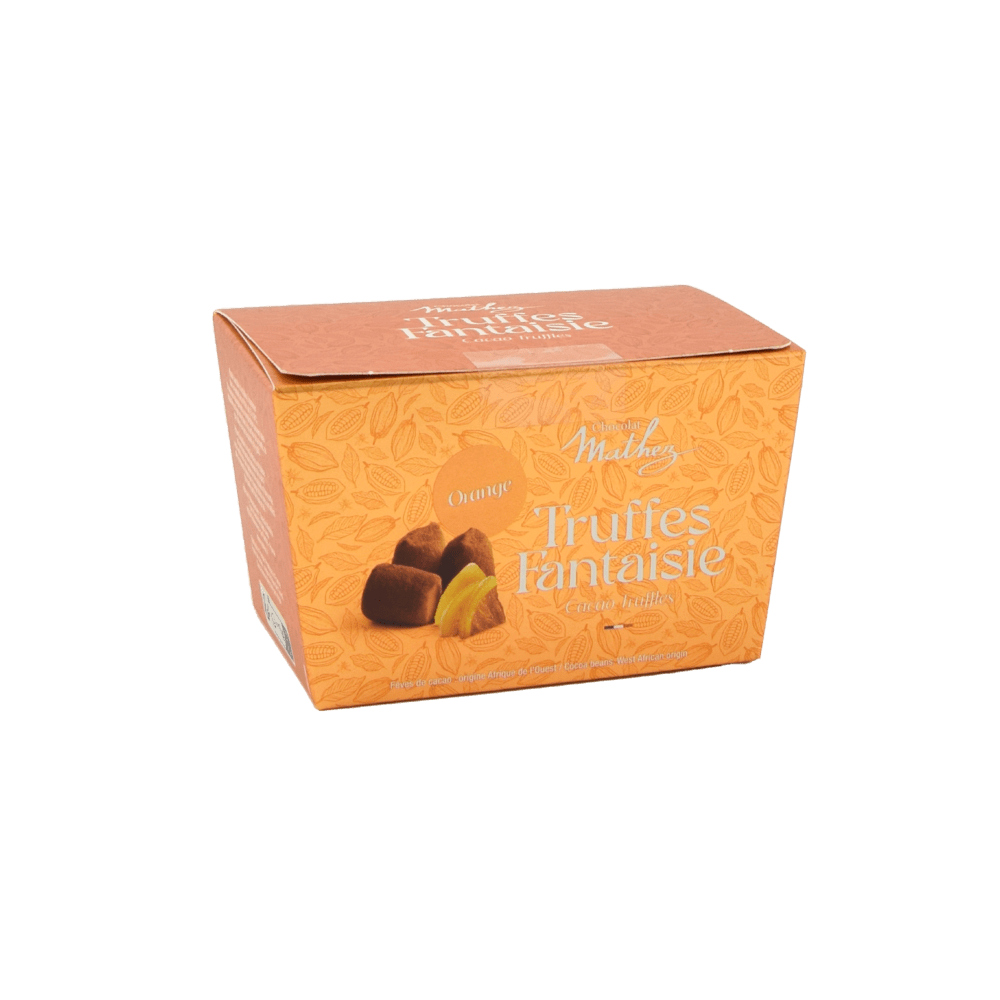 Mathez Cocoa-Powdered Chocolate Truffles with Candied Orange 250g
