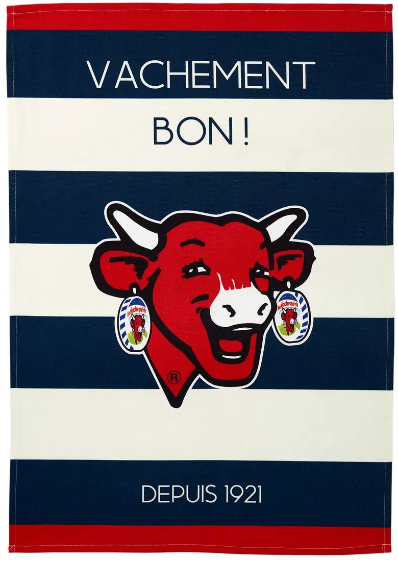 Coucke Vache Qui Rit Tea Towel (Stripes) | Simply Gourmand