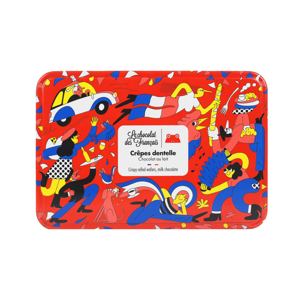 Le Chocolat des Français Milk Chocolate-Coated Crispy Crêpes 90g