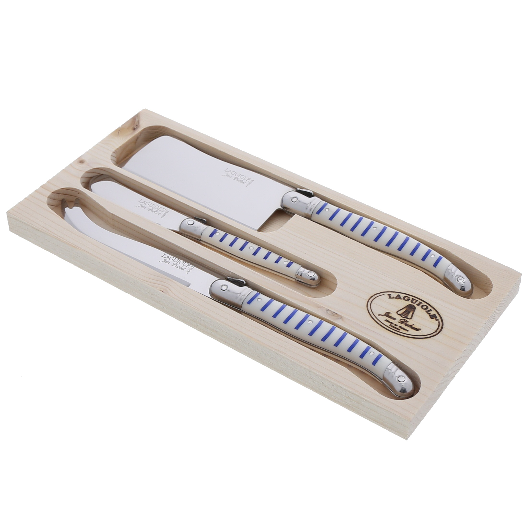 Jean Dubost Laguiole Cheese Set (Marinière) | Simply Gourmand