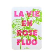 La Vie en Rose Fluo Card | Simply Gourmand