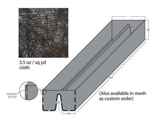 Dewatering Liner (W-Shaped) for Divided Phase Separator with Wall