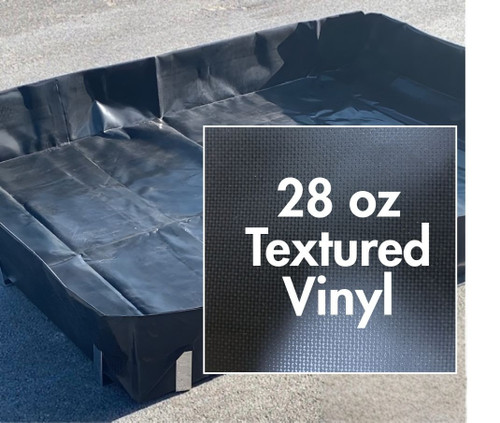 28 oz textured vinyl  material berm