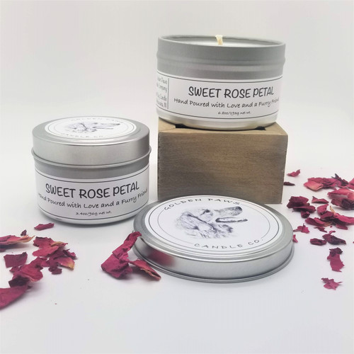 Sweet Rose Petal Soy Candle