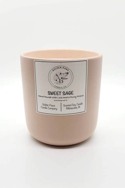 Sweet Sage Classic Ceramic Soy Candle