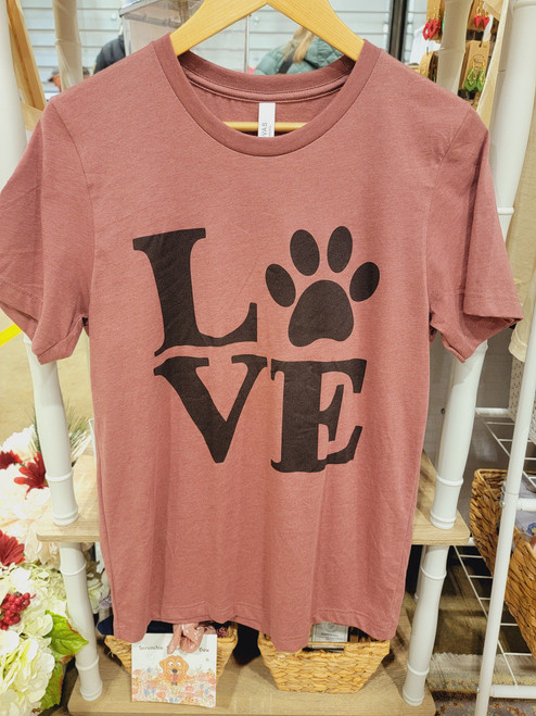 Love Dog Mauve T-Shirt Love Dog Mauve T-Shirt