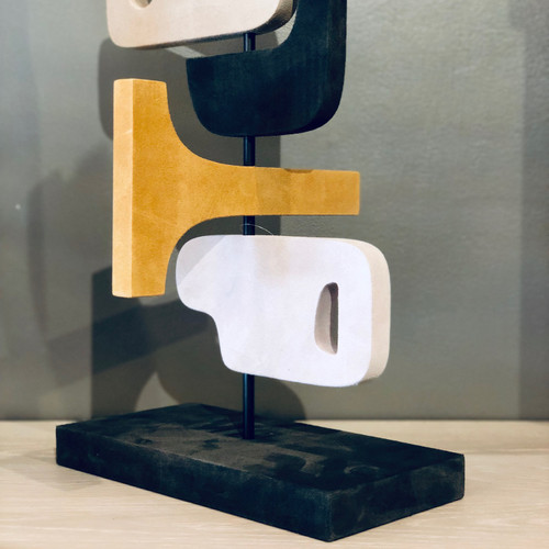 Bronze & Leather Sculpture MED