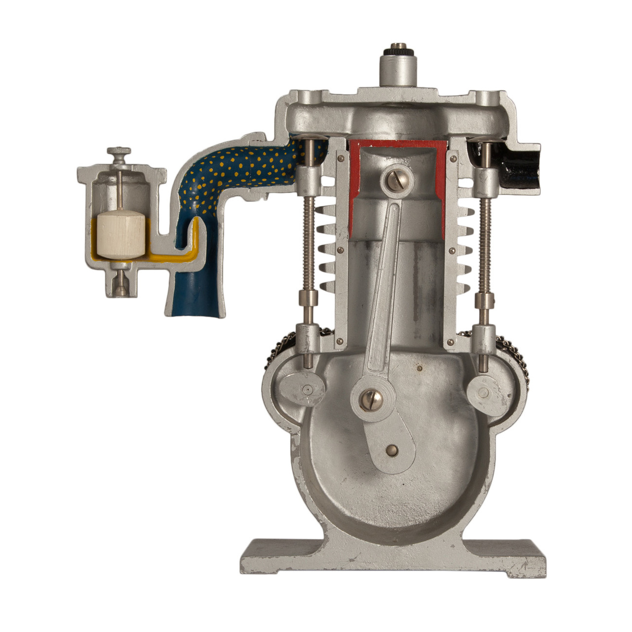 Vintage Educational Engine Cross Section