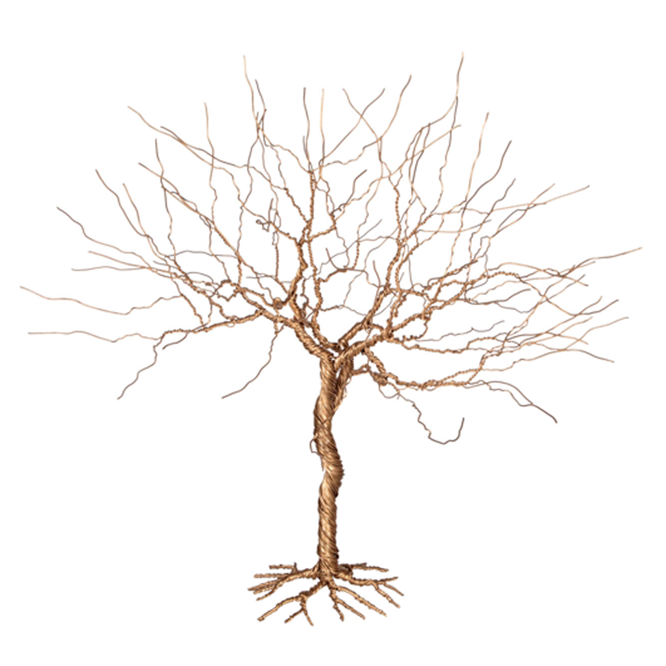 Gold Metal Wire Tree