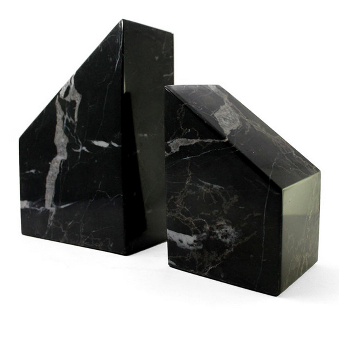 Polished Marble Bookends 